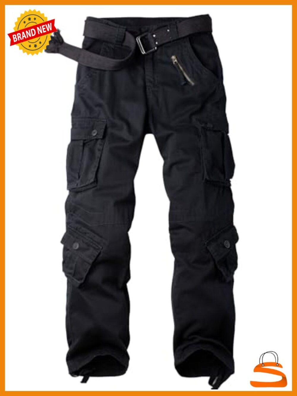 Women's Cargo Pants 8 Pockets Ripstop Cotton Casual Work Trousers